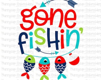 Ofishally Design 20 - Clipart and SVG - Personal and Small Business Use - Gone Fishin SVG, Fishing SVG, Gone Fishing