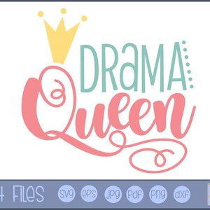 Drama Koningin SVG - Persoonlijk en Klein Zakelijk Gebruik - Baby Svg, Baby Zeggen Svg, Baby Quote Svg, Schattige Baby Zeggen Svg