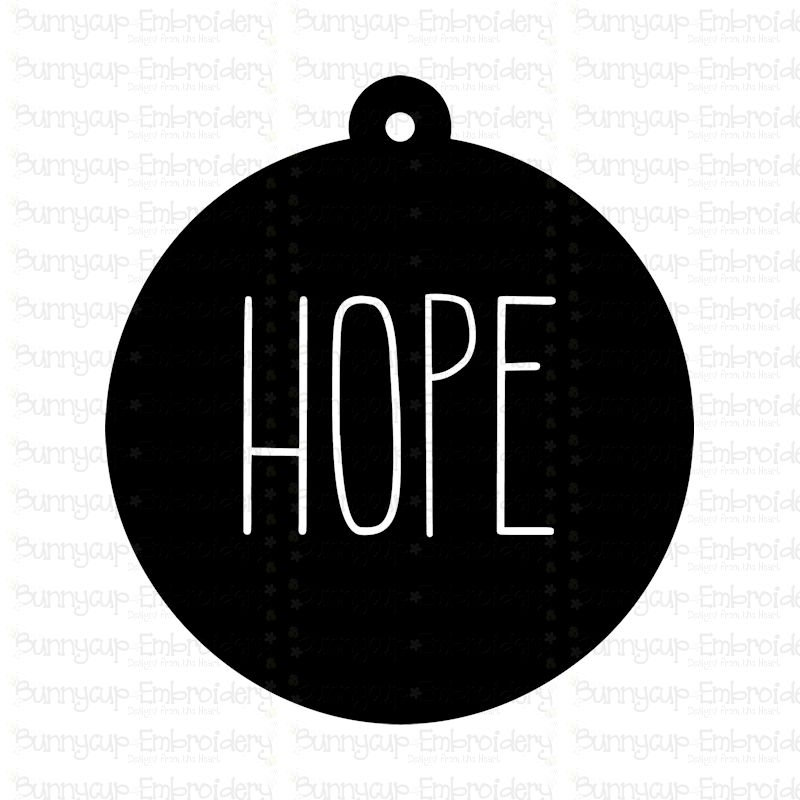 Farmhouse Christmas Hope Gift Tag SVG Clipart and SVG File - Etsy