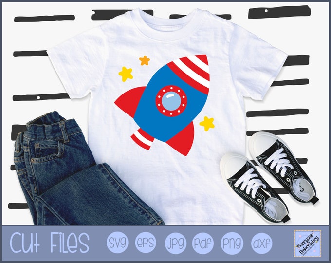 Rocket SVG, Rocket Cut File, Rocket Silhouette, Space SVG, Space Cut ...
