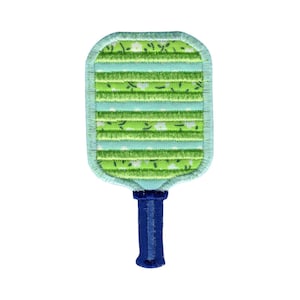 Pickleball Paddle Applique  Embroidery Design - 4x4 5x7 6x10 8x8 Sizes Included - Pickleball Embroidery Design, Pickleball Saying Embroidery