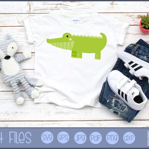 Boxy Alligator SVG - persönliche und kleine Unternehmen verwenden - Dschungel Tier SVG, Alligator Clipart, Krokodil Svg, Krokodil Clipart