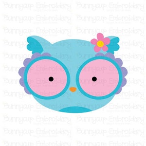 Schattige dier gezichten - uil gezicht Clipart en SVG - particuliere en kleinzakelijke gebruik