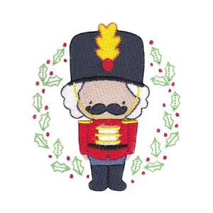 Nutcracker Too Design 12 Filled Stitch Machine Embroidery Design 4x4 5x7