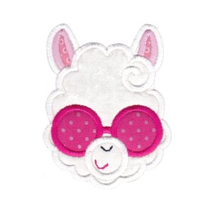 Love My Llama Applique Design 4 Machine Embroidery Design 4x4 5x7 6x10 8x8