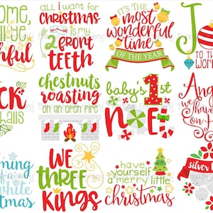Christmas Carols SVG Bundle - 12 SVG, Clipart, Cut and Printable Files - Christmas SVG, Christmas Graphics