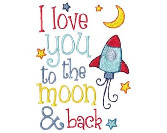 Baby Boy Sentiments Too Design 1 Filled Stitch Machine Embroidery Design 4x4 5x7