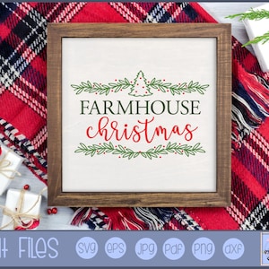 Ferme De Noel - Farmhouse Christmas SVG - Clipart and SVG File - Personal and Small Business Use - Christmas SVG Farmhouse svg