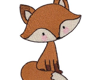 Cute Fox Embroidery Design - 4, 5, 6 Inch Sizes Included (Digital Download)