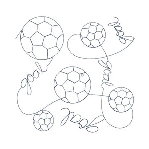 May include: A white background features a repeating pattern of soccer balls and the word "goal" in a cursive font. The soccer balls are black and white, and the word "goal" is in a matching black color.