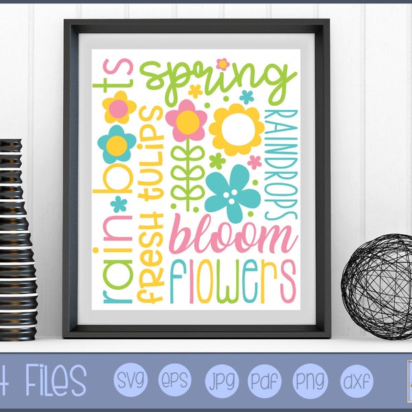 Spring Subway Art - SVG - Personal and Small Business Use - Spring SVG, Spring Clipart, Spring Graphic