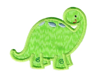 Cute Applique Dinosaur Embroidery Design - 4x4 5x7 6x10 8x8 Sizes Included - Boys Applique Embroidery Design