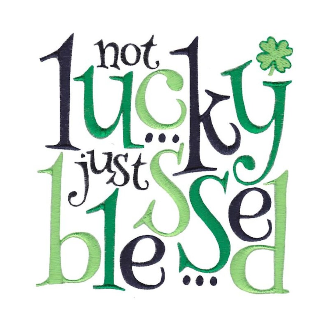 Irish Sayings Design 8 Filled Stitch Machine Embroidery Design 4x4 5x7 ...