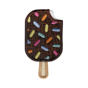 Choc Dipped Ice-Cream Applique Embroidery Design - 4x4 5x7 6x10 8x8 Sizes Included - Summer Embroidery Design, Vacation Embroidery Design