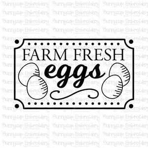 Farmhouse SVG 8 - Clipart and SVG - Personal and Small Business Use - Farm Fresh Eggs SVG