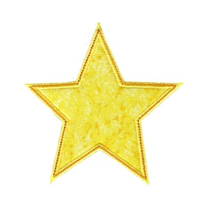 Cute Star Applique  - Applique Embroidery Design - 4x4 5x7 6x10 8x8 Sizes Included - Applique Christmas Star Embroidery Design