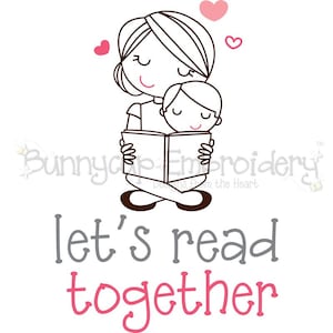 Laten we samen lezen (jongen) SVG - Clipart en SVG-bestand - persoonlijk en klein zakelijk gebruik - bibliotheeksvg, lezingsvga, boek-svg, school-svg