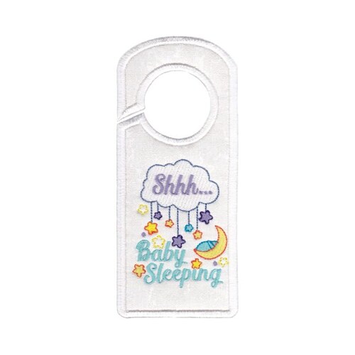 Door hangers design 1 in the hoop machine embroidery design etsy