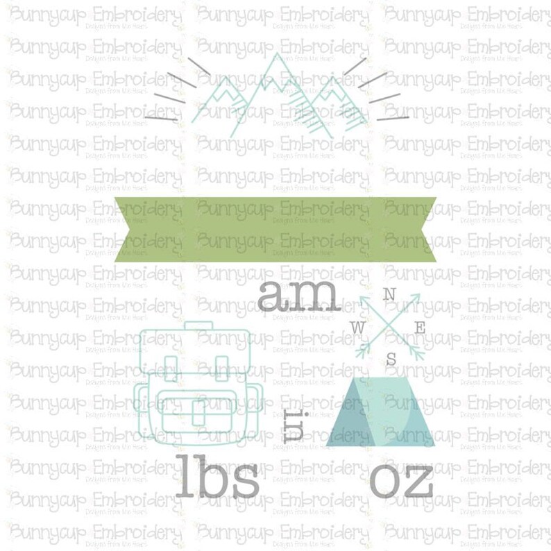 Download Clipart And Svg Camping Birth Announcement Template Personal And Small Business Use Craft Supplies Tools Embellishments Efp Osteology Org
