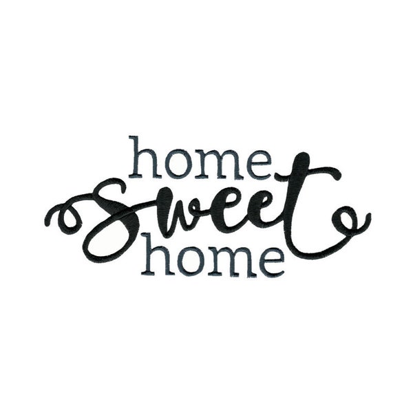 Home Sweet Home - Maschine Embroidery Design - 4x4 5x7 Größen - Familie Embroidery Design, Home Embroidery Design