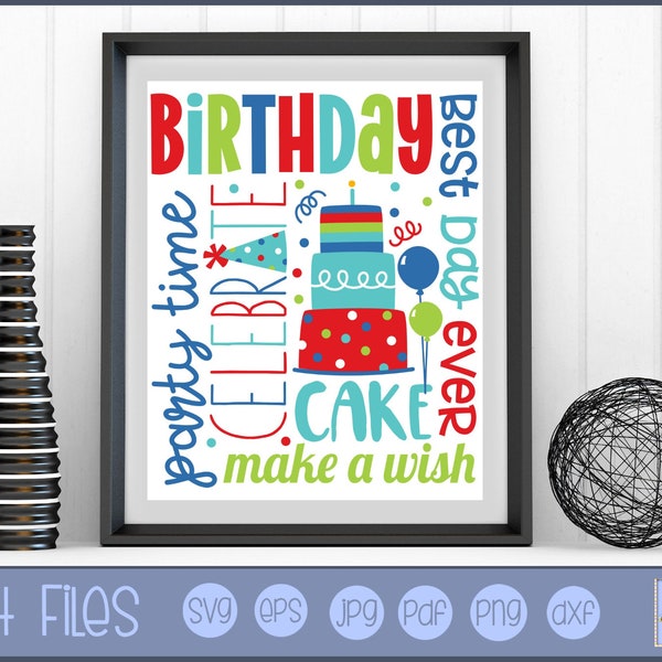 Birthday Subway Art SVG - SVG and Graphic File - Personal and Small Business Use - Kids svg, Children svg, Home svg, Family svg