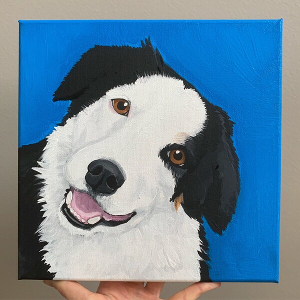 Acrylic Dog Painting - Etsy