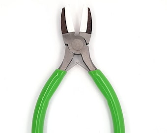 Nylon Jaw Pliers Carbon Steel Double Leaf Spring Jewelry Making Tools Beading Looping Wire Wrapping Gripping