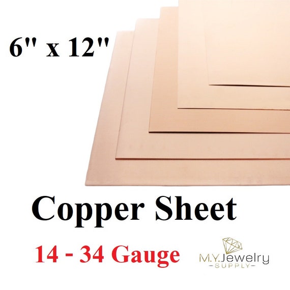 Copper 26 Gauge Sheet 6 x 6 