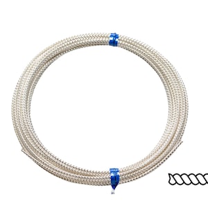 Twist Pattern 925 Sterling Silver Wire: Soft Jewelry Wrapping