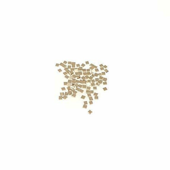 14K White Gold Chip Solder (Medium) 1 x 1mm (0.25 DWT ~102 Pcs) Made in USA by Craft Wire