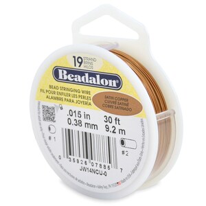 Beadalon Satin Copper Bead Stringing Wire - 19 Strand