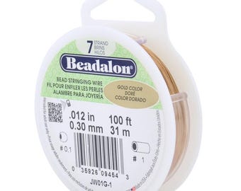 Beadalon Gold Bead Stringing Wire: 7-Strand Jewelry Wire