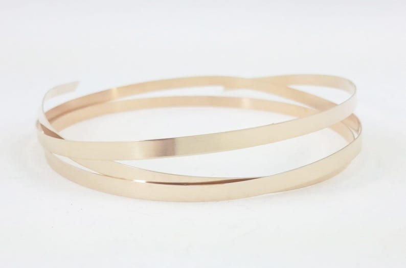 14K Yellow Gold Filled Bezel Strip Wire - Jewelry Craft Wrapping image 1