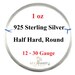 see more listings in the 925 Sterling Silver Wire section
