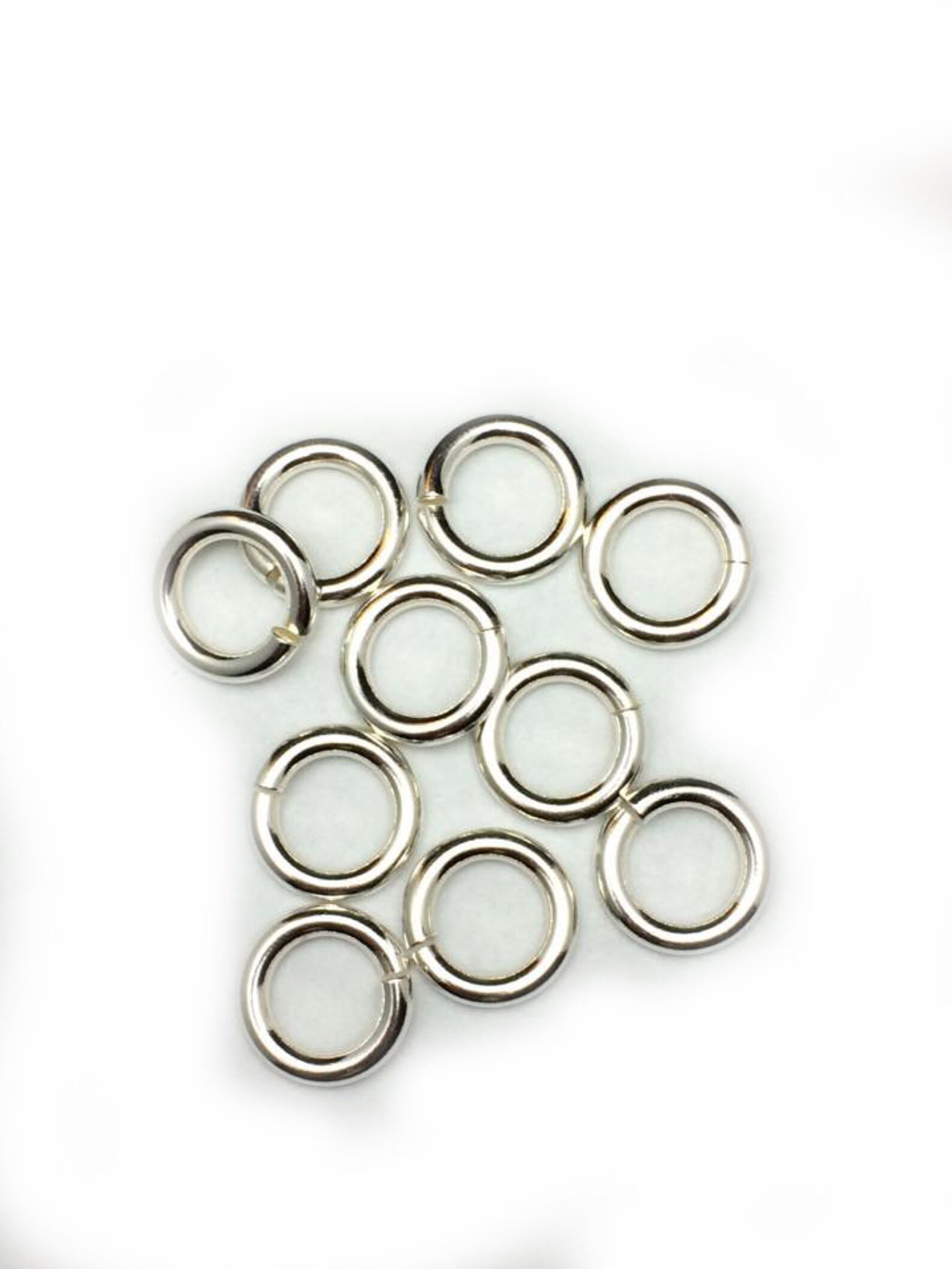 925 Sterling Silver Open Jump Rings Round 12 Gauge Inside Etsy