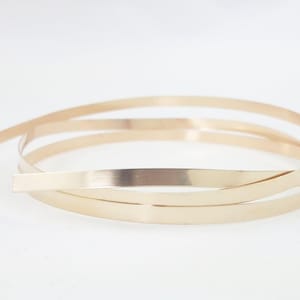 14K Yellow Gold Filled Bezel Strip Wire - Jewelry Craft Wrapping image 2
