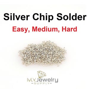 Silver Chip Solder 3 grams (~2000 pcs) 0.5 x 1.0 x 0.25mm Ultra Tiny Made in USA Easy, Medium, Hard