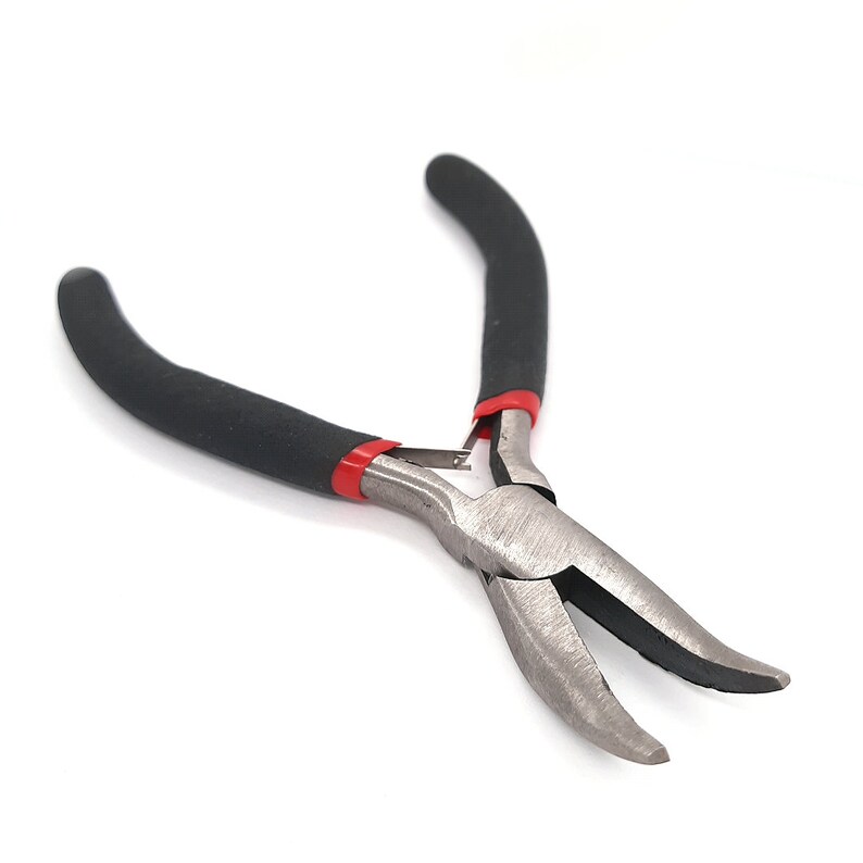 Prestige Bent Nose Pliers - 14.5cm Blue Steel Jewelry Making & Craft Tool 3 thumbnail image