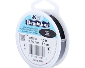 Beadalon 49 Strand Silver Plated Bead Stringing Wire