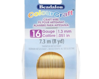 Beadalon ColourCraft Brass Wire: DIY Jewelry Making - Light Color
