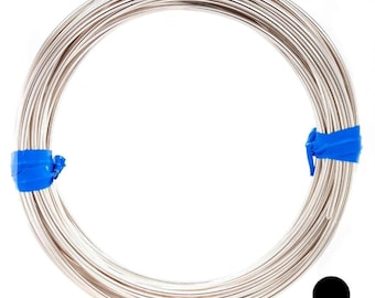 925 Sterling Silver Half Hard Round Wire: USA Made Craft Jewelry
