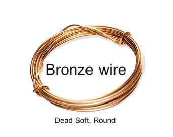 Bronze Wire CDA #521 Alloy Jewelry Grade Dead Soft (Round) Made in USA