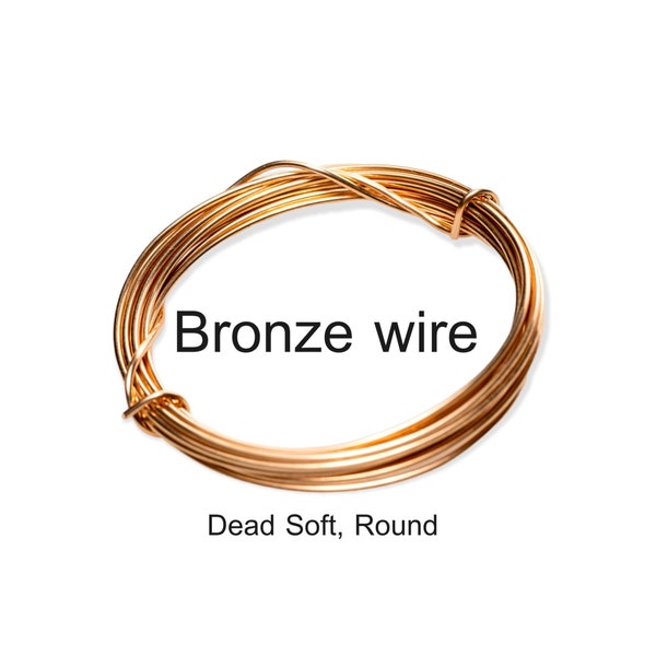 Bronze Wire CDA #521 Alloy Jewelry Grade Dead Soft (Round) Made in USA