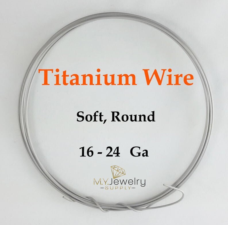 Titanium Wire .080 20 Ft. Grade One Pure Genuine Titanium 