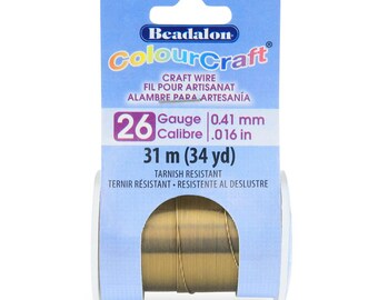 Vintage Bronze Color Beadalon Wire - Various Lengths and Gauges for Jewelry Making