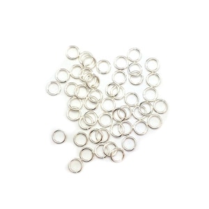 925 Sterling Silver Open Jump Ring Round 20 Gauge Inside dimension 1.6 - 8.5 mm