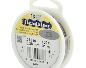 Beadalon 19 Strand Bead Stringing Wire: Bright Stainless Steel