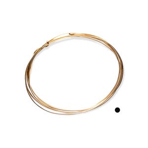 14K Solid Yellow Gold Round Wire, Dead Soft (18-30 Gauge) image 1