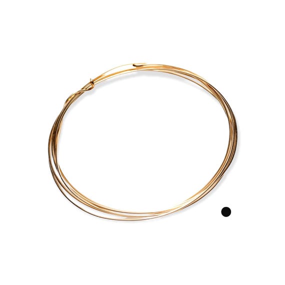 14K Solid Yellow Gold Round Wire, Dead Soft (18-30 Gauge)