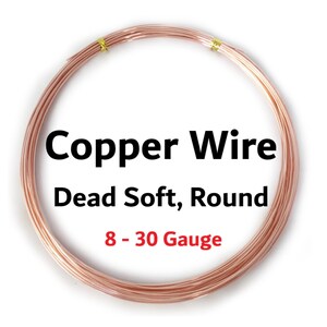 Round Copper Wire 8 Gauge .999 Pure Copper Wire 8 AWG 